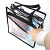 Transparent Handbag Large Capacity Shoulder Bag Crossbody Bag Fashion Portable Waterproof Travel Shopping Bag Storage Bag PVC Makeup Bag