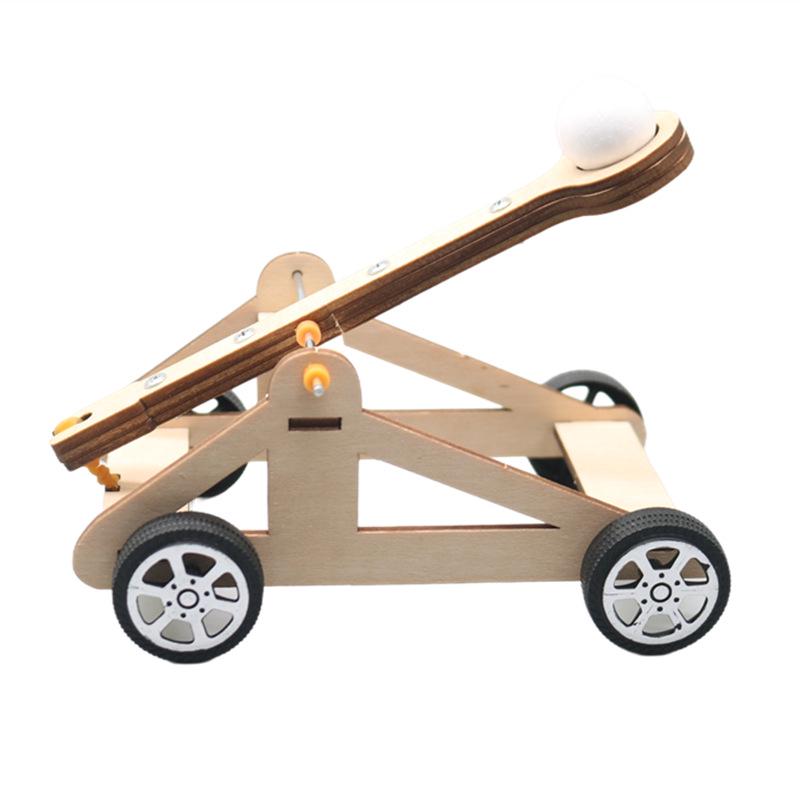 DIY Trebuchet Kit for Kindergarten: Handmade Science Experiment Model for Educational Teaching Aid