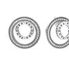 Pandora Buchstaben Logo Design 925 Silber Zirkonia Ohrringe Damenohrringe 297446CZ