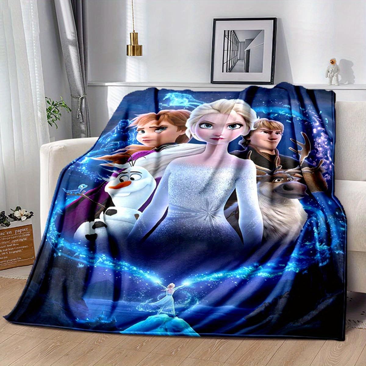 

1pc Frozen Printing for All Season, Cartoon, Office, Lunch Rest, Camping Talk, Car, Multifunctional Gift 130cmx150cm