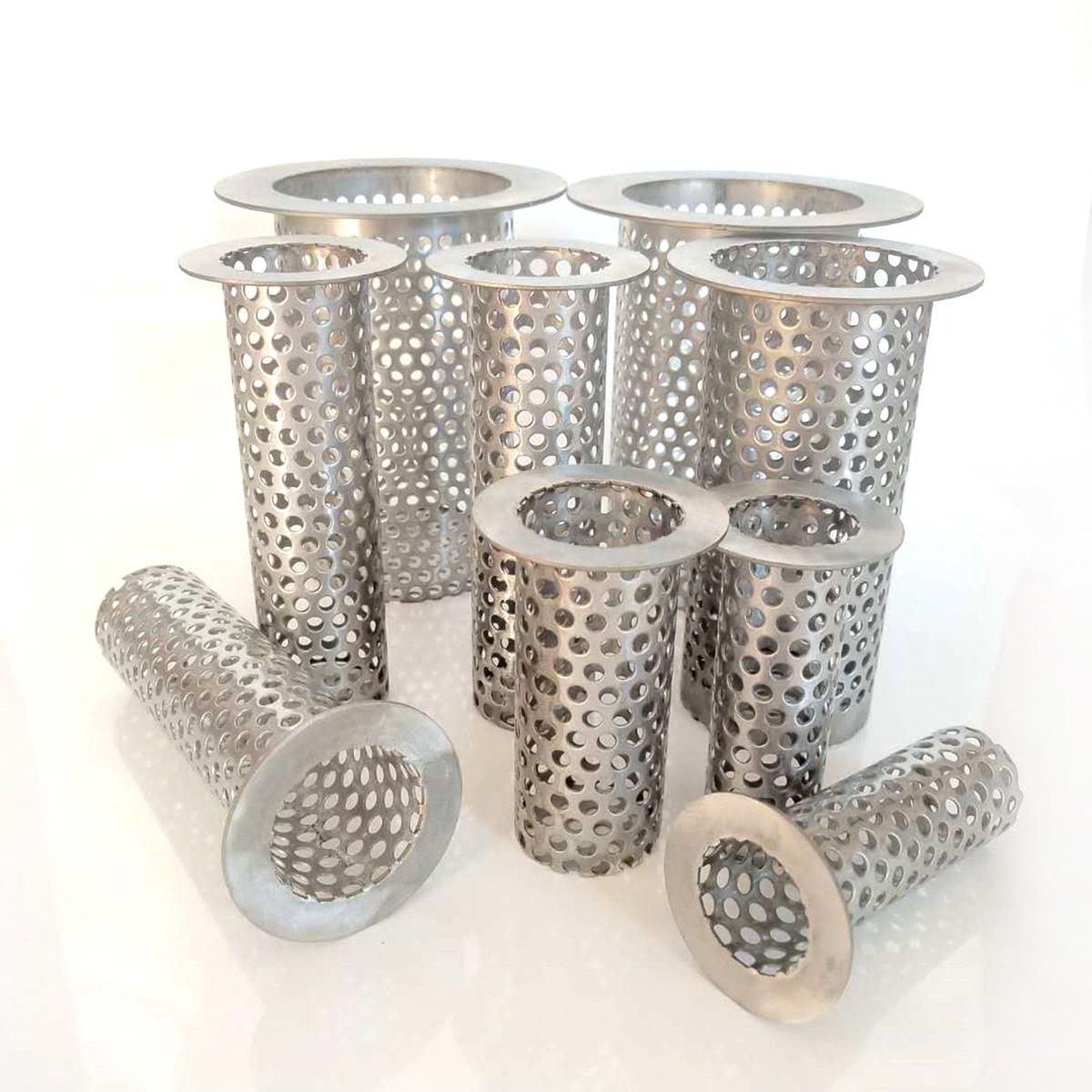 

1PCS 90-200PVC Pipe Stainless Steel 304 Kitchen Sink Filter Strainer Filter Floor Drain basket for business restaurants kitchen Top-hat 90PVC
