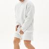 KULIXI Solid Pullover and Shorts Perfect for Gym Includes a Long Sleeve Sweatshirt and and a Crew Neck Stylish and Available in Plus Light Size Men's