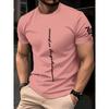 Men's round neck T-shirt for outdoor leisure