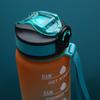 Gradient Plastic Sports Water Bottle with Bounce Lid - Large Capacity for Students & Outdoor Fitness