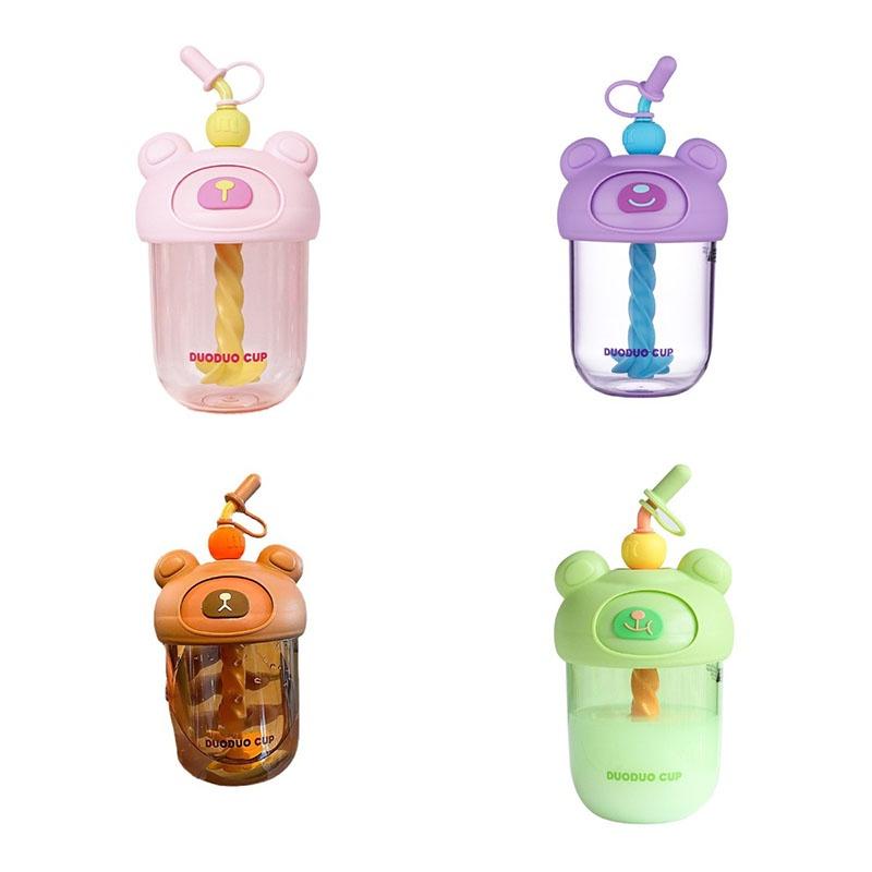 Modern And Minimalist Style Straw Cup For Students And Children Easy To Carry 600ml