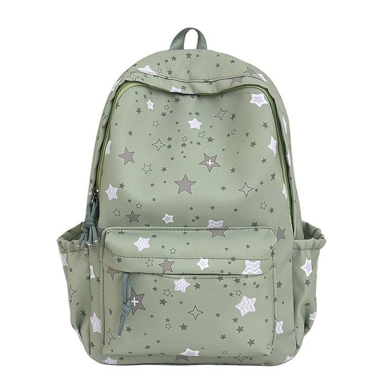 Schoolbag Japanese Ins Cute Girl Star Print Student Schoolbag Junior High School High School Student Large Capacity Backpack Backpack