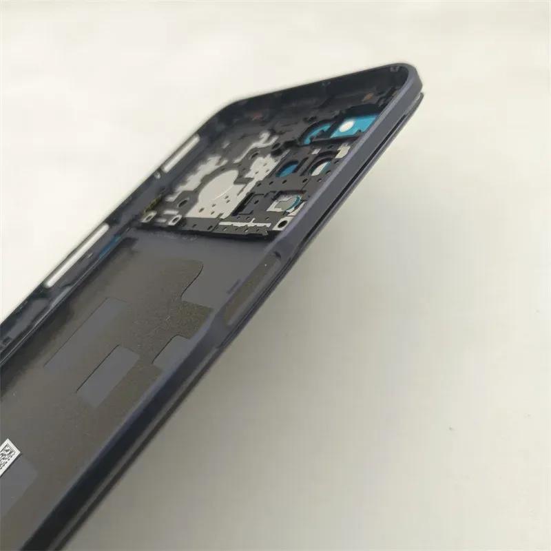 For Oppo Realme 8 5G RMX3241 Phone Housing Middle Frame+Battery Cover Rear Housing Replace