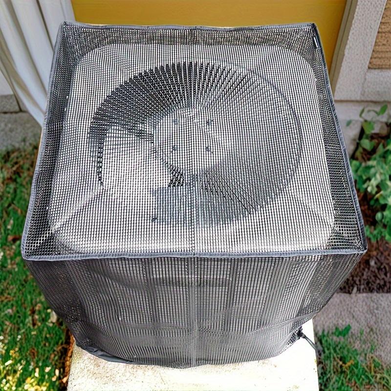 1PC Mesh Air Conditioner Cover, Outdoor Mesh Hole AC Protector, Window AC Unit Cover, Black Universal Dustproof AC Cover