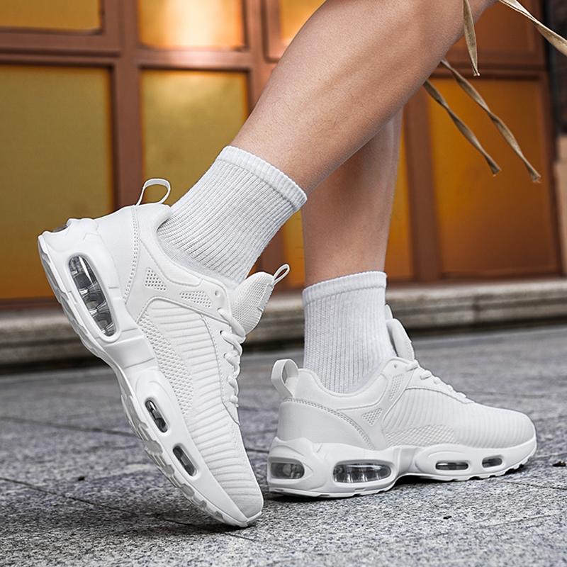 Nueva Moda Casual para Hombre Talla Grande con Cordones Resistente al Desgaste Malla Tejida Ligera y Cómoda Zapatos para Correr al Aire Libre