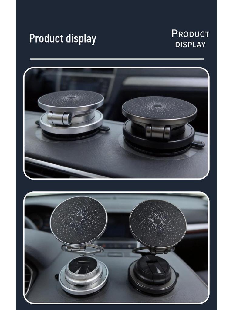 Ultra-Thin 360° Folding Car Phone Holder with MagSafe Magnetic Suction for Navigation and Live Streaming