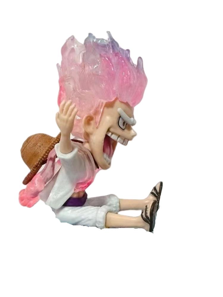 One Piece Q Version Gear Fifth 5 Sun God Nika Luffy ПВХ Аниме Рисунок Модель Улыбающаяся — фото 2