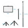 RGB Video Light Kit 10 Levels Brightness Dimmable USB LED Video Lighting Kit with Extendable Tripod