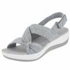 New Flat Platform Women's Sandals Summer Bohemian Velcro Cross Muffin Sandals