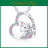 Stunning Silver Unicorn Necklace And Earring Set Perfect For Animal Lovers