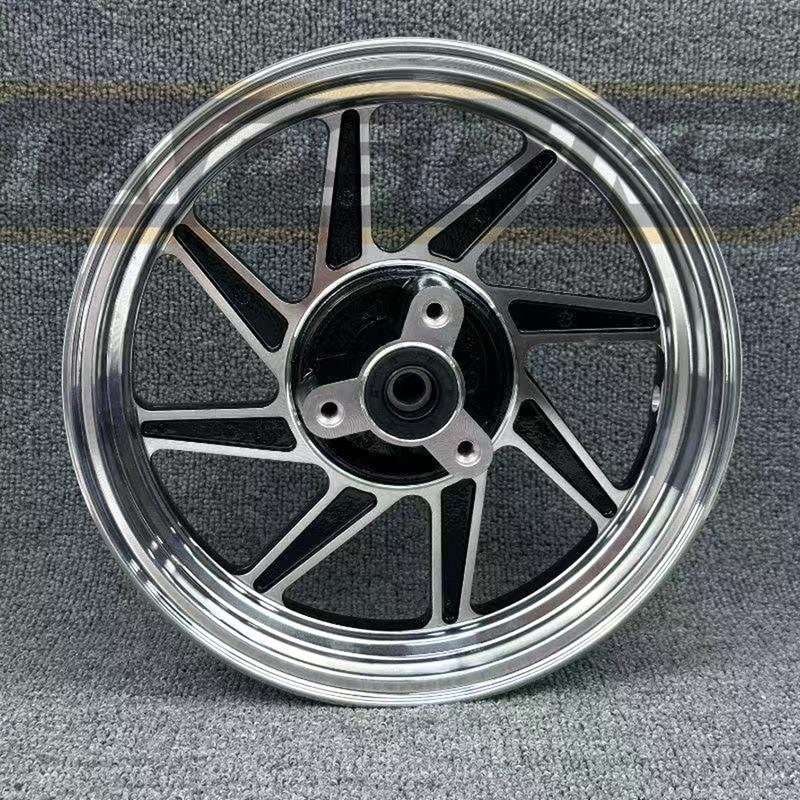 Motosiklet Ön ve Arka Tekerlek Takımı 10*2.5 İnç Alüminyum Alaşımlı Jantlar Yamaha 100cc CUXI FORCE RSZ JOG İçin Jantlar