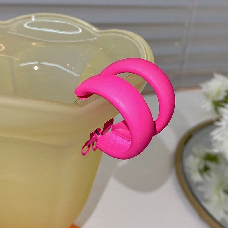 

Милые милые серьги-кольца ярких цветов для женщин и девочек, корейские массивные серьги, геометрические серьги-кольца, модные ювелирные изделия, подарки