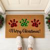 American Minimalist Letter Print Coir-Like Doormat Entryway Outdoor Non-Slip Dirt Trapper Mat