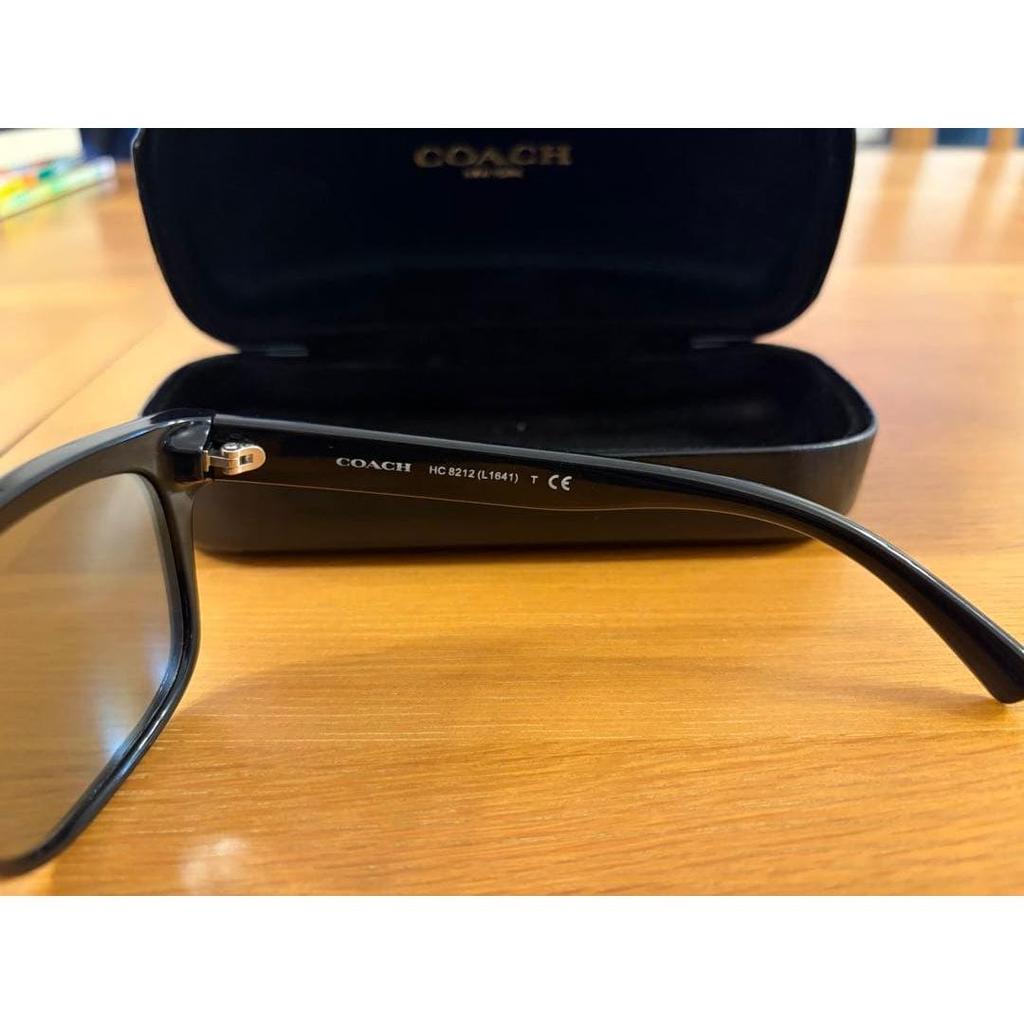 Used COACH Coach Sunglasses Black Mirror Lens Case Included