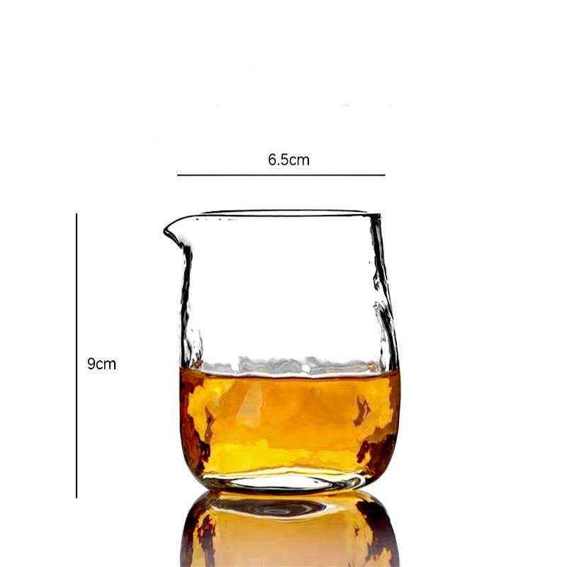 200ml Hammered Glass Fair Cup, Heat-resistant Tea Serving Pitcher Tea Separator, Cha hai Gongdao Bei for Kung Fu Tea Ceremony 200ml чистый