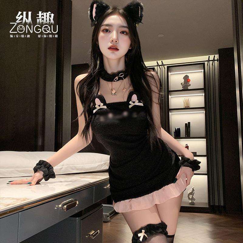 Sexy Lingerie, Sexy Pure And Innocent Style, Cute Cat Pencil Skirt, Pajamas Uniform, Temptation, Role-Playing 6455