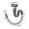 Sink Drain Pipe Set for Kitchen and Bathroom