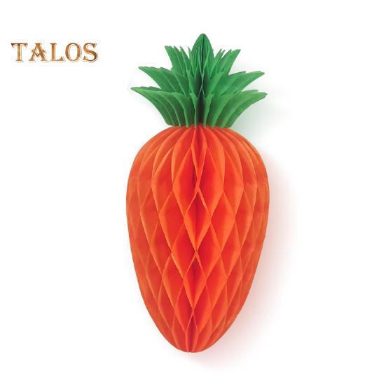 

1/10 шт. пасхальное украшение в виде моркови, мини-искусственная бумага, соты, морковка, подвесное украшение, сделай сам, поделки для домашнего декора для вечеринки 20cm 1pc