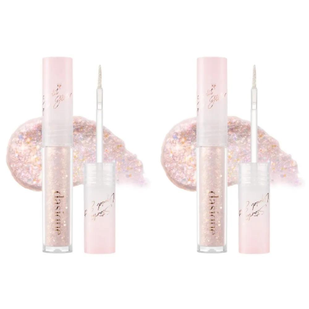 DASIQUE Eyeshadow Starlit Glitter 04 Rose Quartz x2