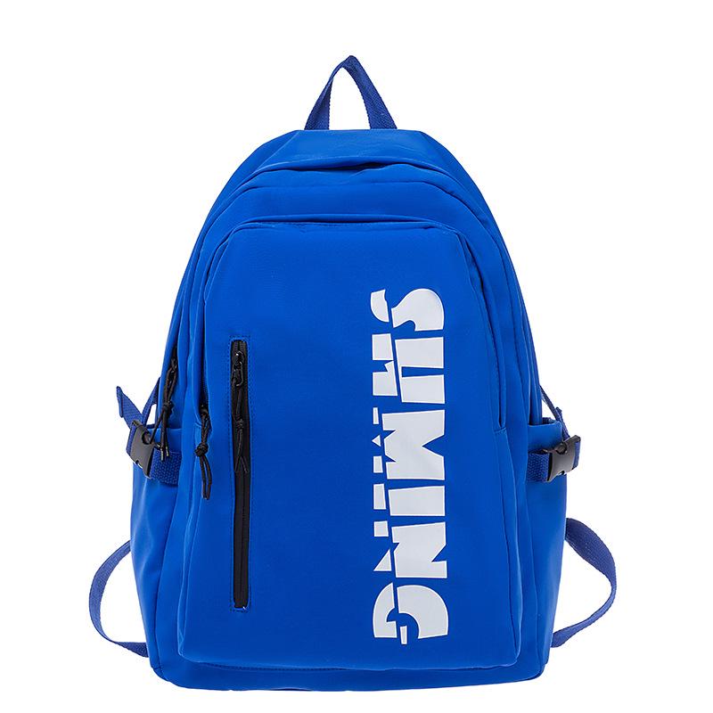 

Trendy Retro Japanese Workwear Backpack for Students - Large Capacity, Unisex Design синий