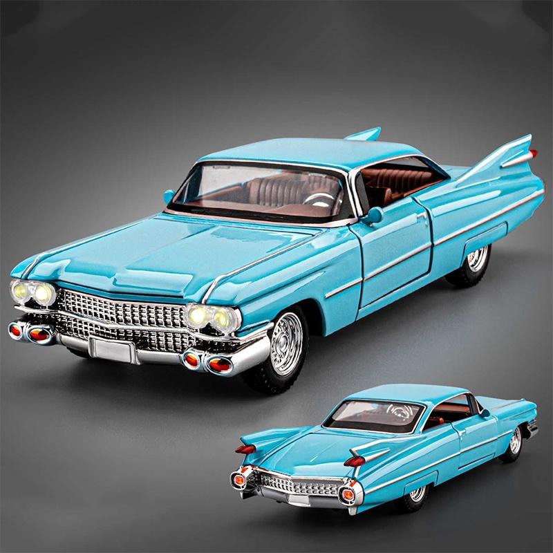 1:32 Scale 1959 Series 62 Die-Cast Alloy Model Collectible Display-Grade Static Toy Openable Doors Highly Detailed Desktop Decoration Gift