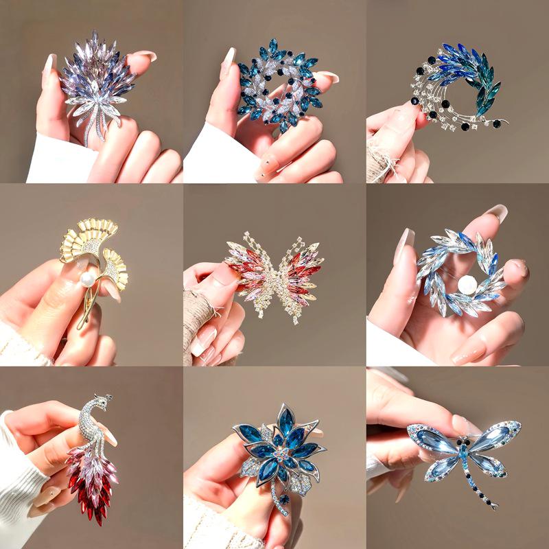 2025 High-End Fashion Butterfly Brooch: Elegant Flower Animal Pin for Suits and Jackets