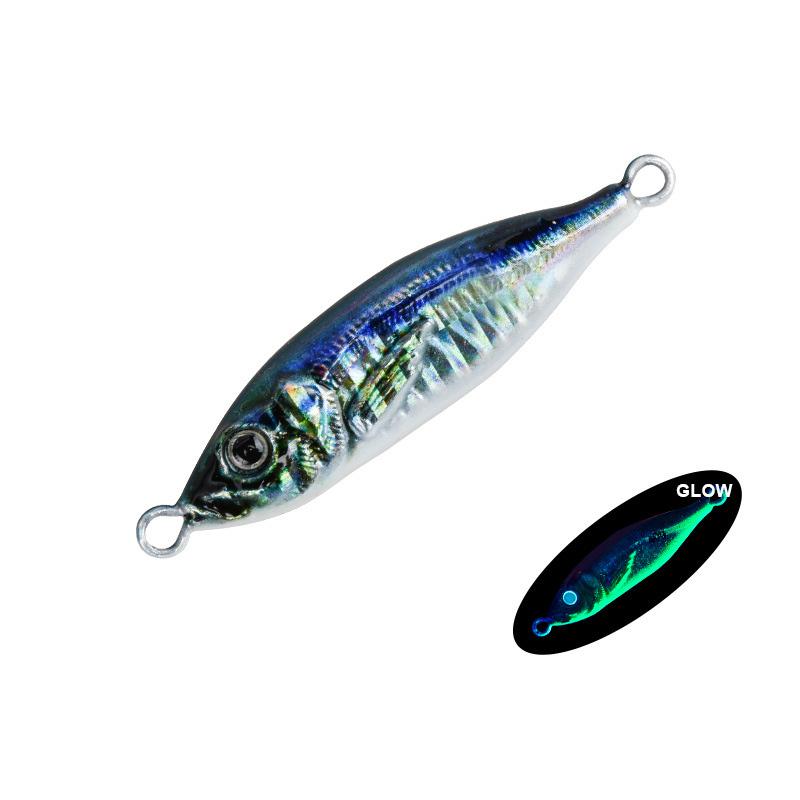 3D Inkjet Printing S-shaped Iron Plate Bait Luminous Long-range Bionic Bait Deep-sea Boat Fishing Bait