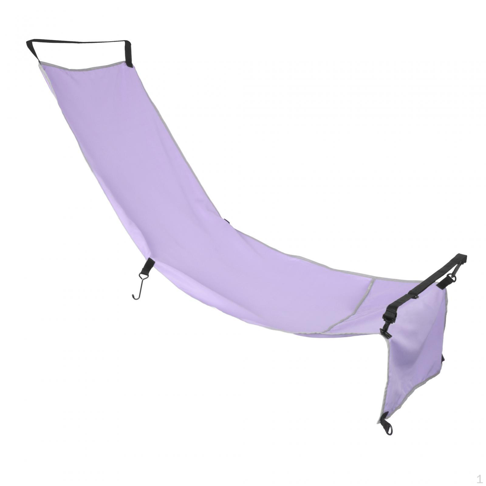 

Airplane Footrest Hammock Adjustable Seat Cover, Heavy Duty Portable Travel Essentials, Leg Violet
