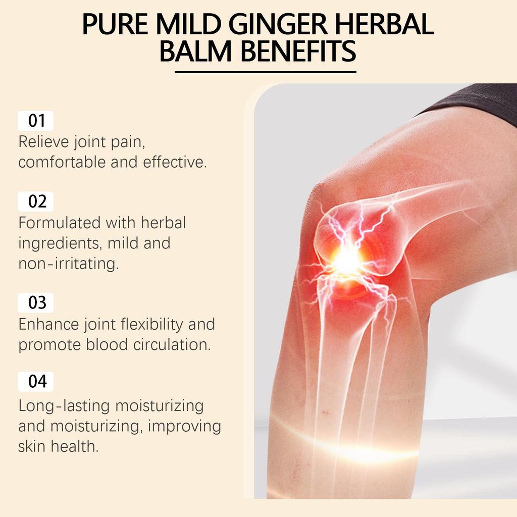 30g Ginger Herbal Care Cream Relieve Joint Muscle Lumbar Elbow Soreness Topical Joint Care Cream