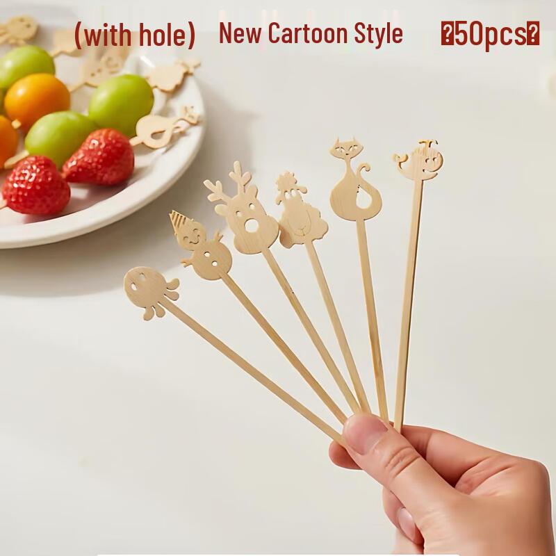 Disposable Wooden Fruit & Cocktail Picks