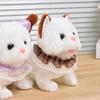 Giocattolo Elettrico Gatto Peluche Interattivo Camminante Scodinzolante Annodante Miagolante Giocattolo Gattino Fatto a Mano per Bambini Piccoli Educativo Simulazione Giocattolo Animale di Peluche