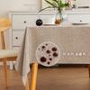 Rectangular Tablecloth Artificial Linen Tablecloth Waterproof Fabric Quality Tablecloth Washable Table Cover Kitchen Dining Room