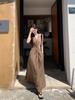 Light and mature style design, chest twist sleeveless dress, women's summer 2026 new French temperament slim dress