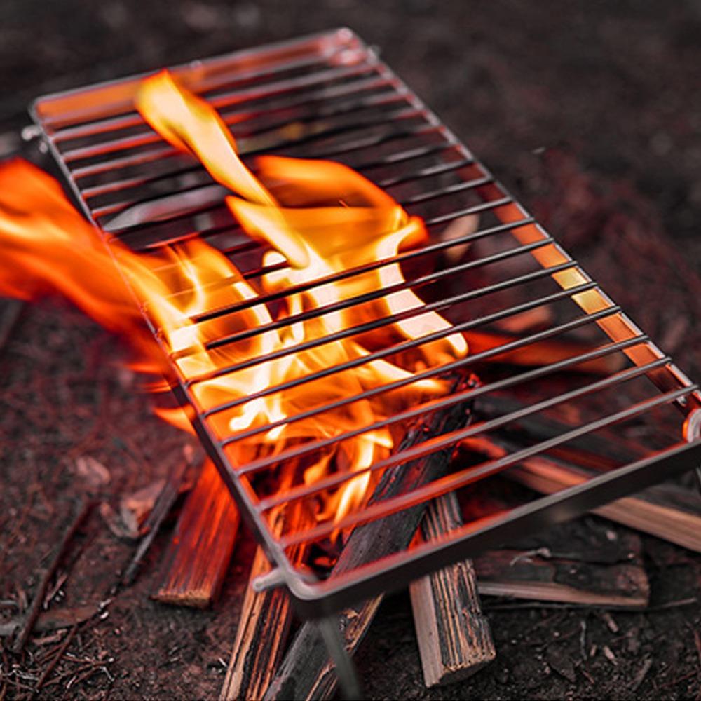 Portable Backpacking Grill Stainless Steel Campfire Grill Camp Fire Cooking Racks  Camp Fire Picnic
