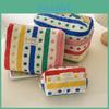 Polyester Rainbow Dot Makeup Bag With Breathable Design For Travel And Daily Use