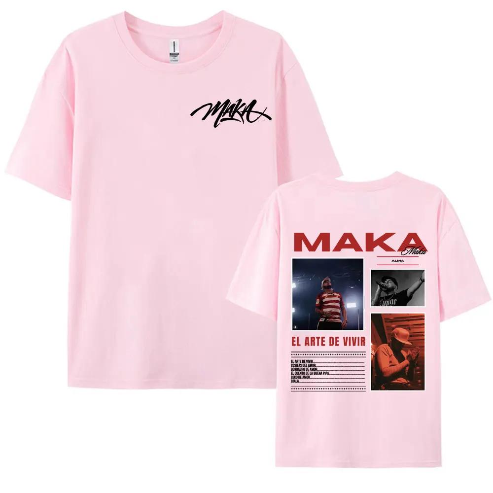 Rap Singer Maka Aura Tour 2025 Doublesided Printed Tshirt Retro Mens Womens Casual Hot Selling Tshirt