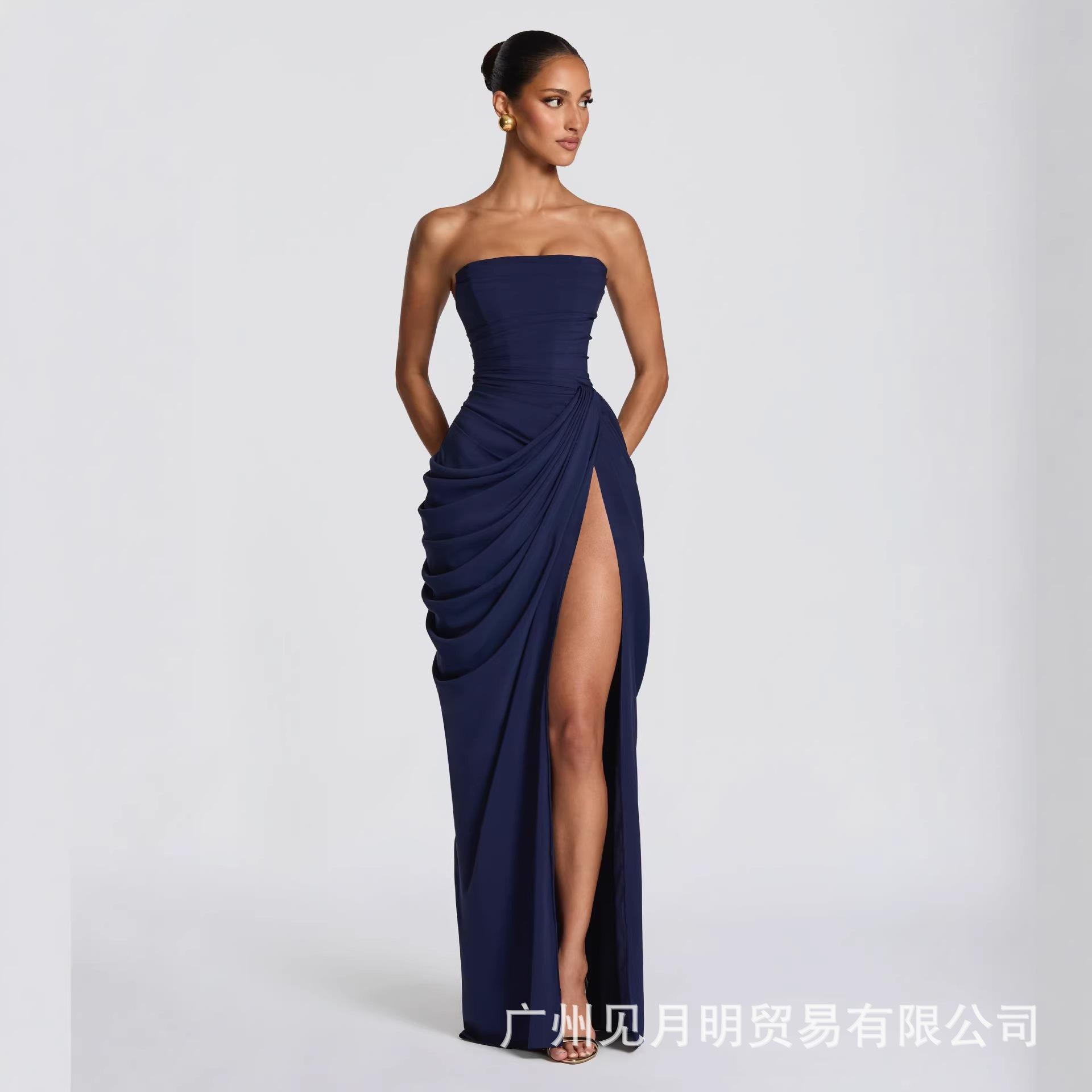 European and American new asymmetrical pleated