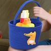 Storage Basket Toy Baskets With Handle Storage Space-Saving Soft Bin Handheld Organizers For Room Easter Laundry Kids Dog