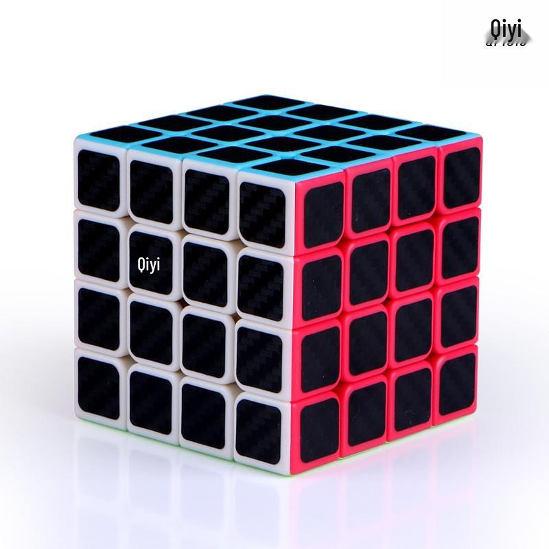 Qiyi Carbon Fiber Magic Cube Set 2x2 to 5x5 & Maple Leaf Pyramid Puzzle
