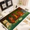 Magic Themed Cat Gaming Mouse Pad TCG Playmat with Stitched Edges Non-Slip Rubber Base Anime Desk Mat for MTG Office PC 90x40cm