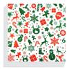 100Pcs Christmas Theme Paper Liners Sandwich Wrapping Paper 8Style Wax Paper Sheets For BBQ Picnic Festival Party Fast Food Tool