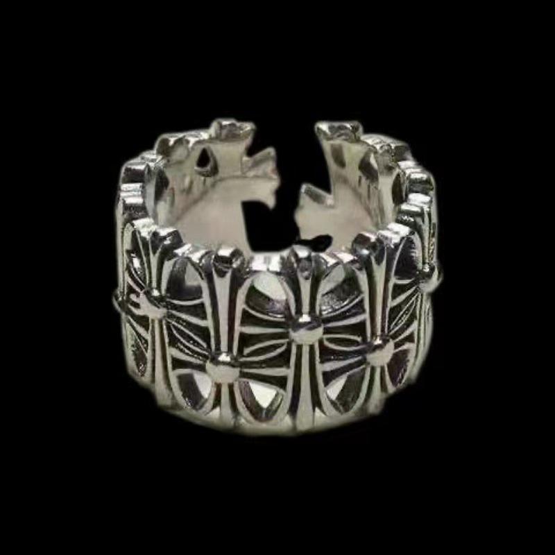 Rock Hip Hop Vintage Prsten Hipster Přehaný Vrána + Prsten na Ukazováček Dámský Prsten s Vyrytým Křížem