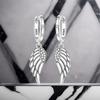 Orstarry 925 Silver Sparkling Wings Earrings Original Jewelry Drop Earrings Women Jewelry Party Trendy Anniversary Gift
