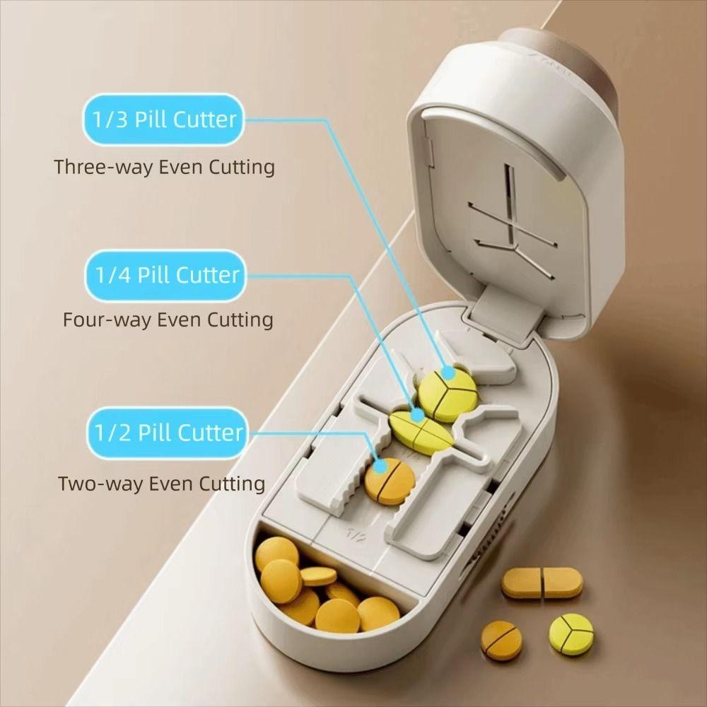 Dustproof Portable Pill Cutter Adjustable Design Tablet Divider Tablet Splitter Tablet Splitting