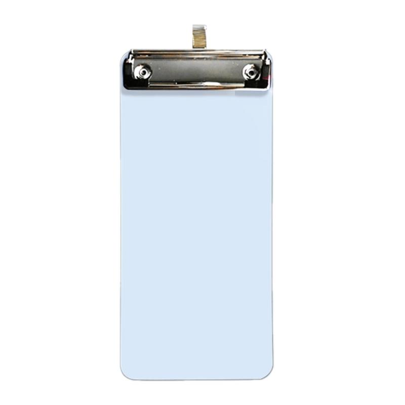 Маленькая планшетка с выдвижным крючком Портативная планшетка Металлическая клипса Планшетка 10x22см Доска для письма для офиса белый