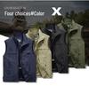 Men's Spring/Autumn Outdoor Photography Fishing Vest - Lightweight, Casual, Middle-Aged Workwear